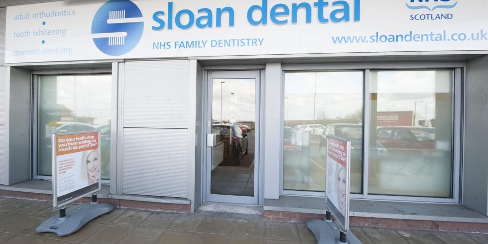 Front of Sloan Dental in Carfin, Motherwell